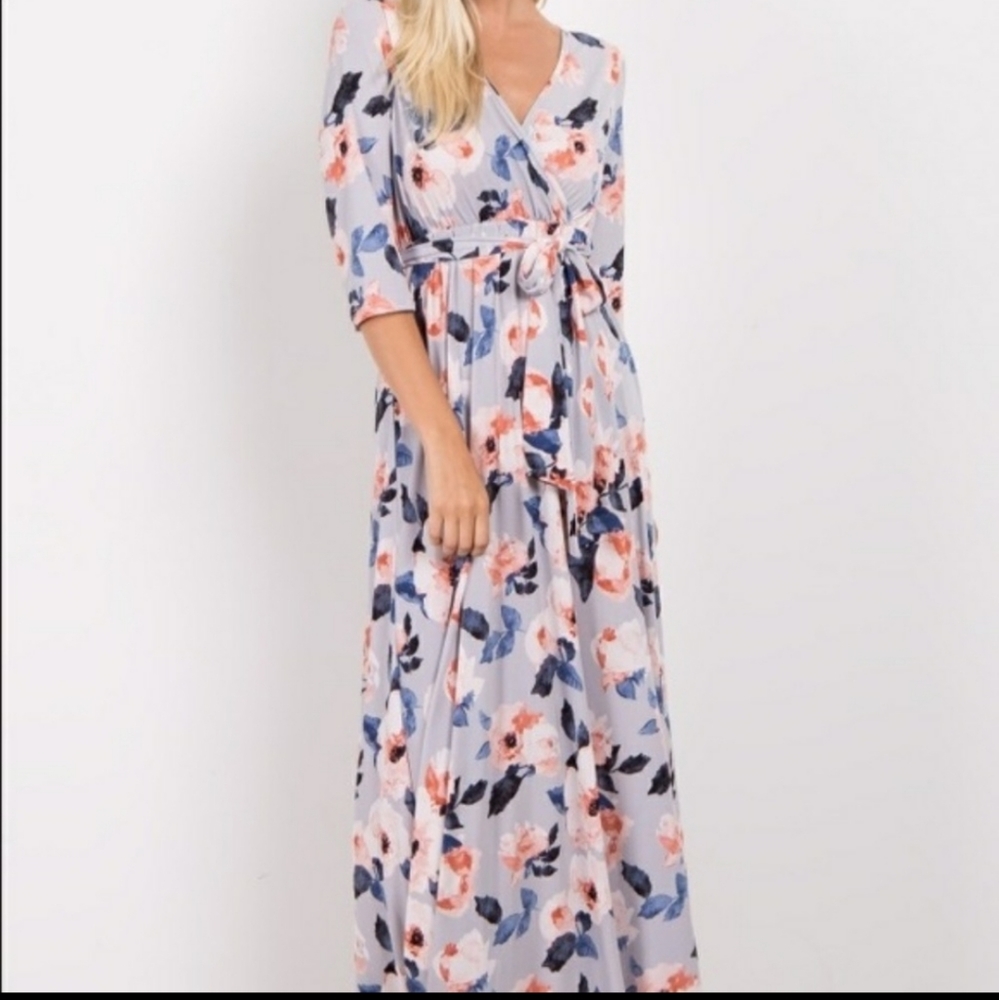 PinkBlush Maternity Maxi Dress Small